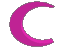 Violet Spinning Crescent